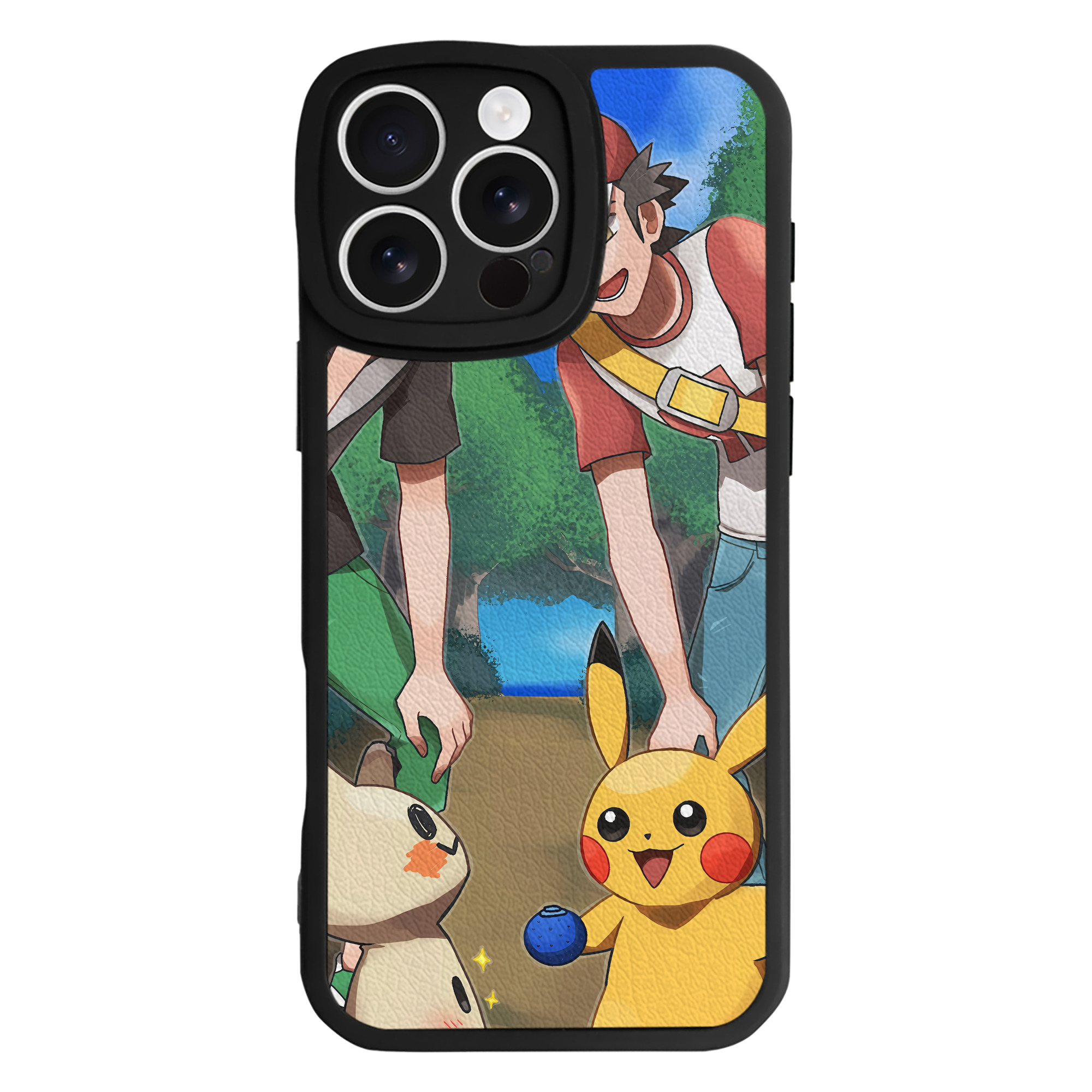 （画像用） ポケットモンスター Pokémon 【iPhone 16シリーズ対応】シリコンスマホケース（レザー調） 材質：シリコン